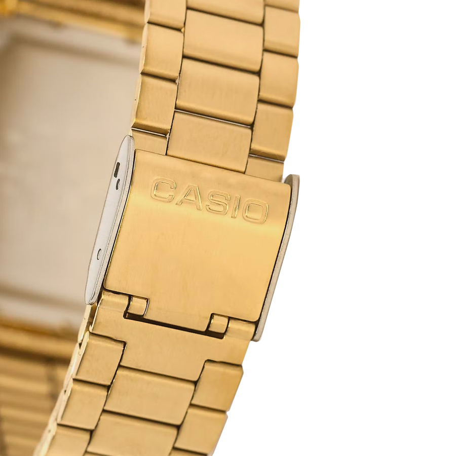 Casio | Mens Dress Duo | Gold Tone/ Gold Tone Metal Band | AQ230GA-9DS