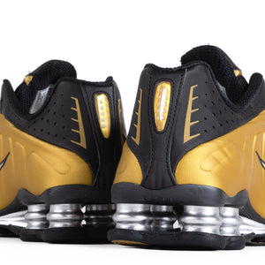 Nike Women's Shox R4 Black/Metallic Gold/Metallic Silver AR3565-005