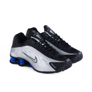 Nike Women's Shox R4 Black/Metallic Silver/Racer Blue AR3565-006