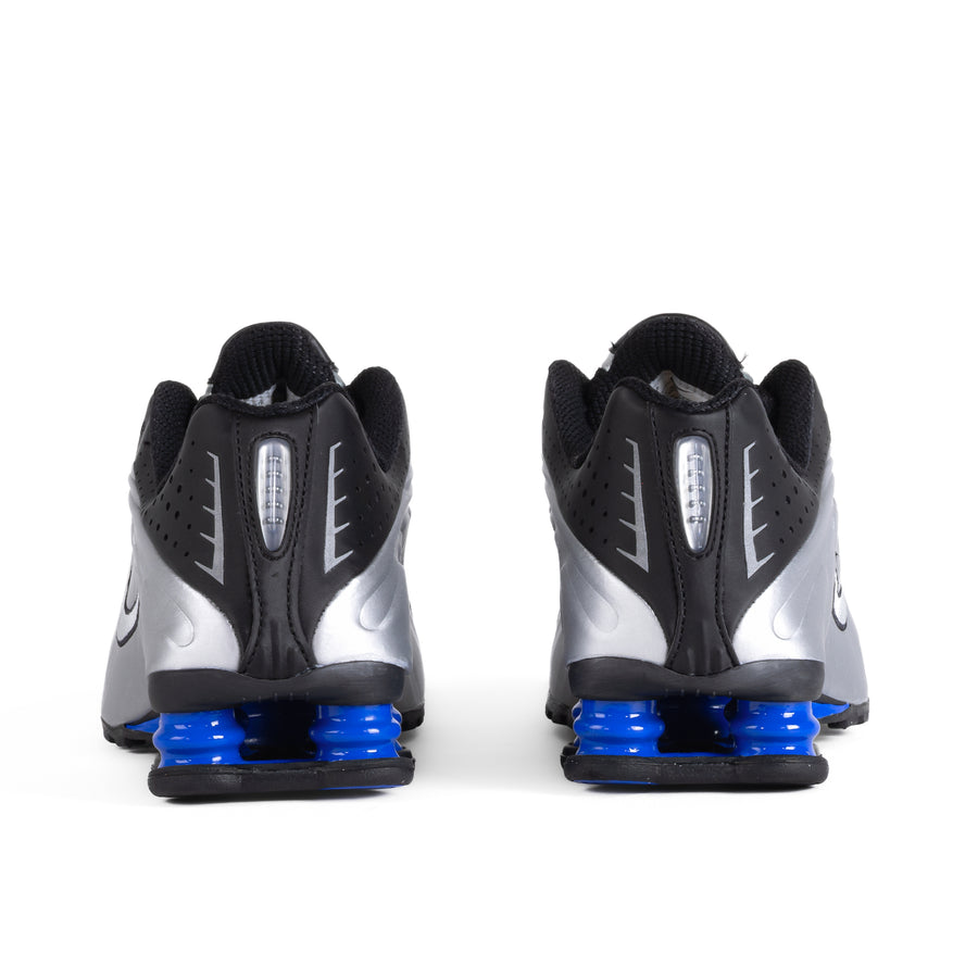 Nike Women's Shox R4 Black/Metallic Silver/Racer Blue AR3565-006