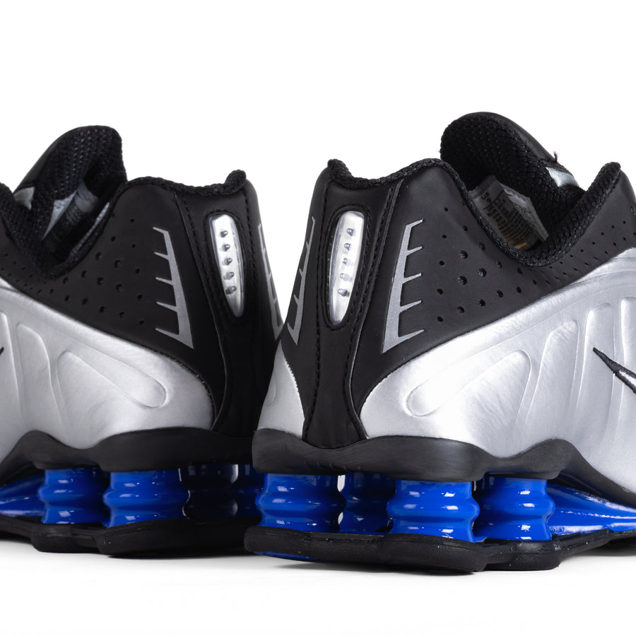 Nike Women's Shox R4 Black/Metallic Silver/Racer Blue AR3565-006