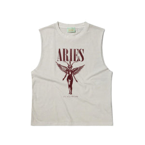 Aries Faded Nirvana Muscle Vest Off White AR4002703