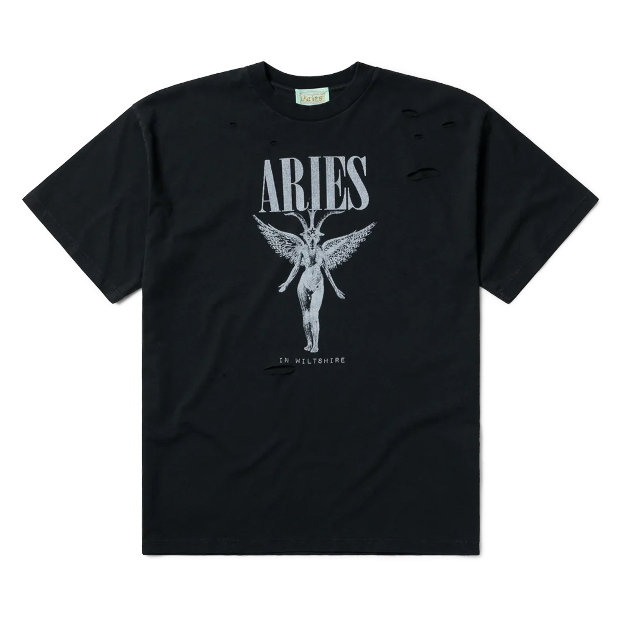 Aries Destroyed Nirvana Short Sleeve Tee Black AR6001803