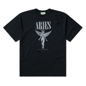 Aries Destroyed Nirvana Short Sleeve Tee Black AR6001803