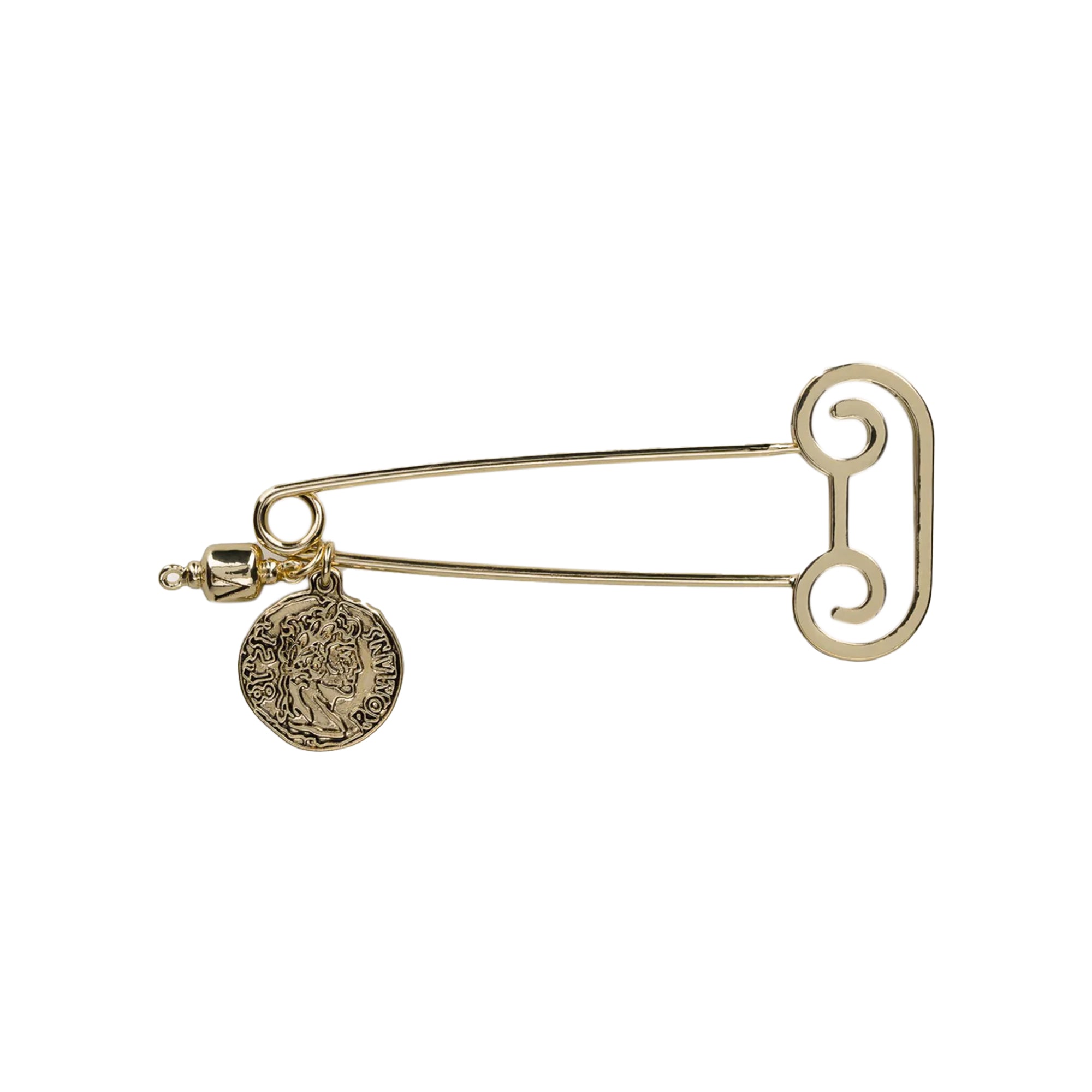Aries Column Safety Pin Gold