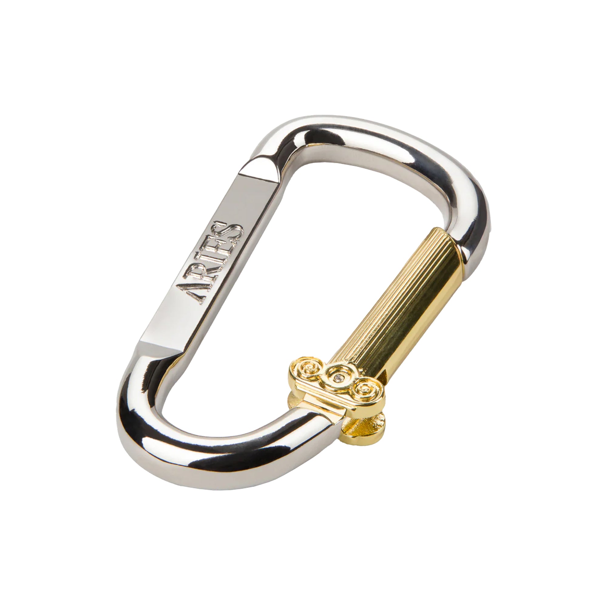 Aries Column Carabiner Silver Gold