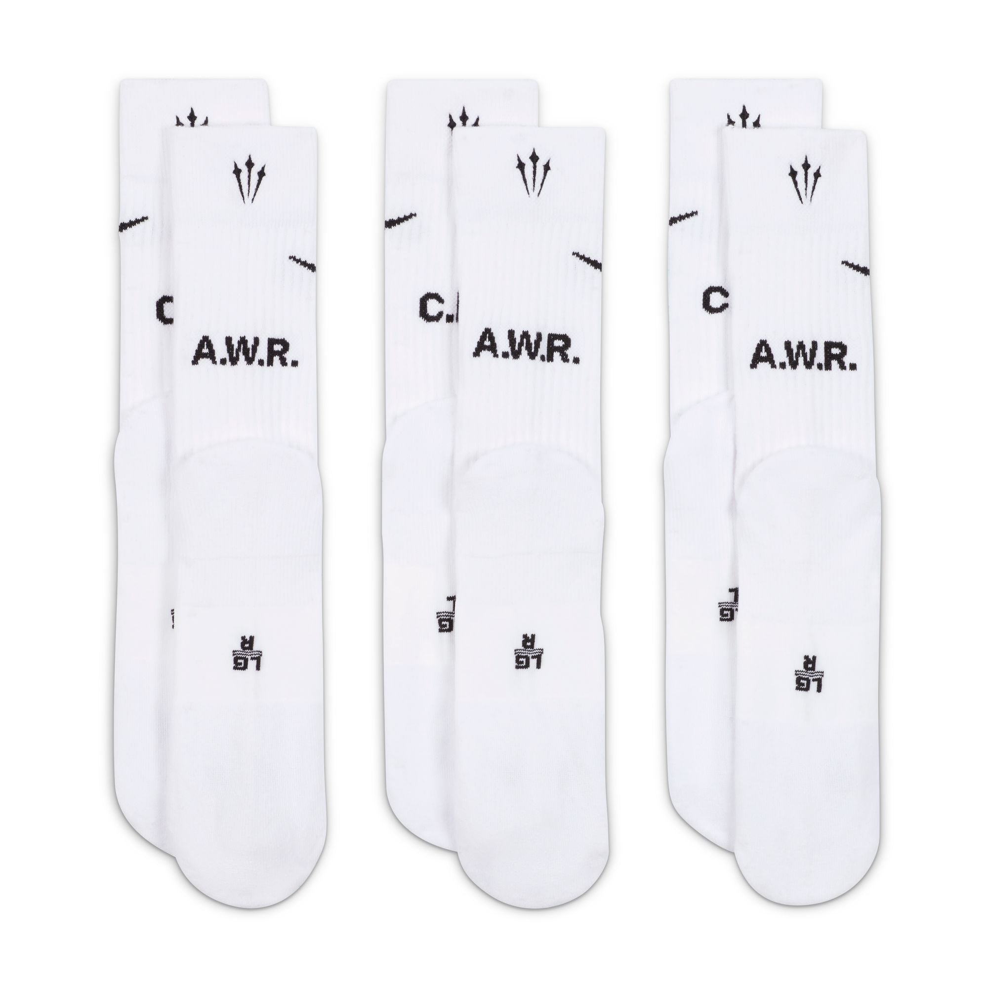 Nike x Nocta Crew Socks 3 Pack White/Black DD9240-100