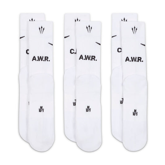 Nike x Nocta Crew Socks 3 Pack White/Black DD9240-100