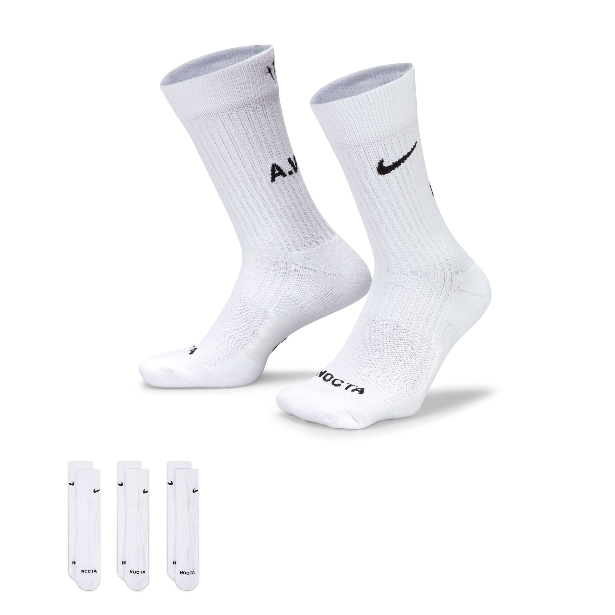 Nike x Nocta Crew Socks 3 Pack White/Black DD9240-100