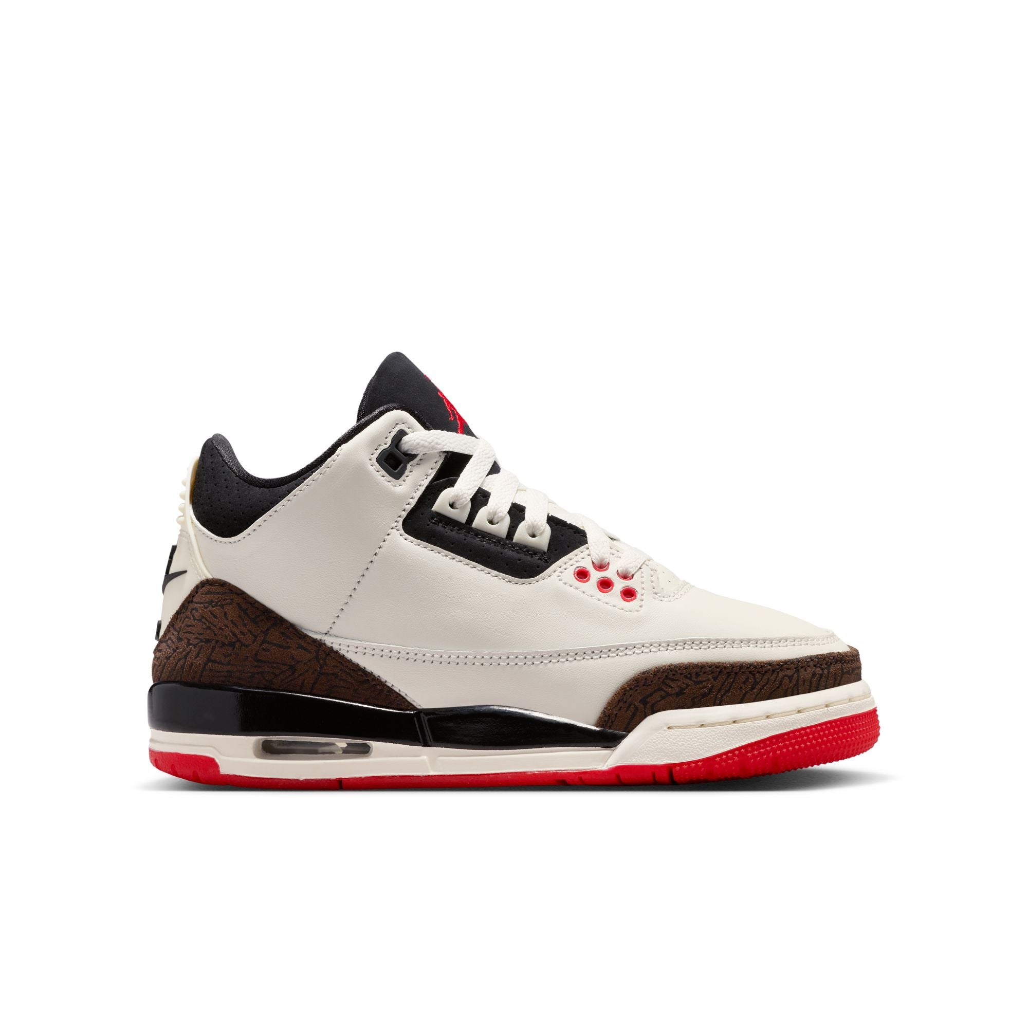 Nike Air Jordan 3 Retro (GS) "World's Best" Sail/Black/Univ Red/Pale Ivory DM0967-103