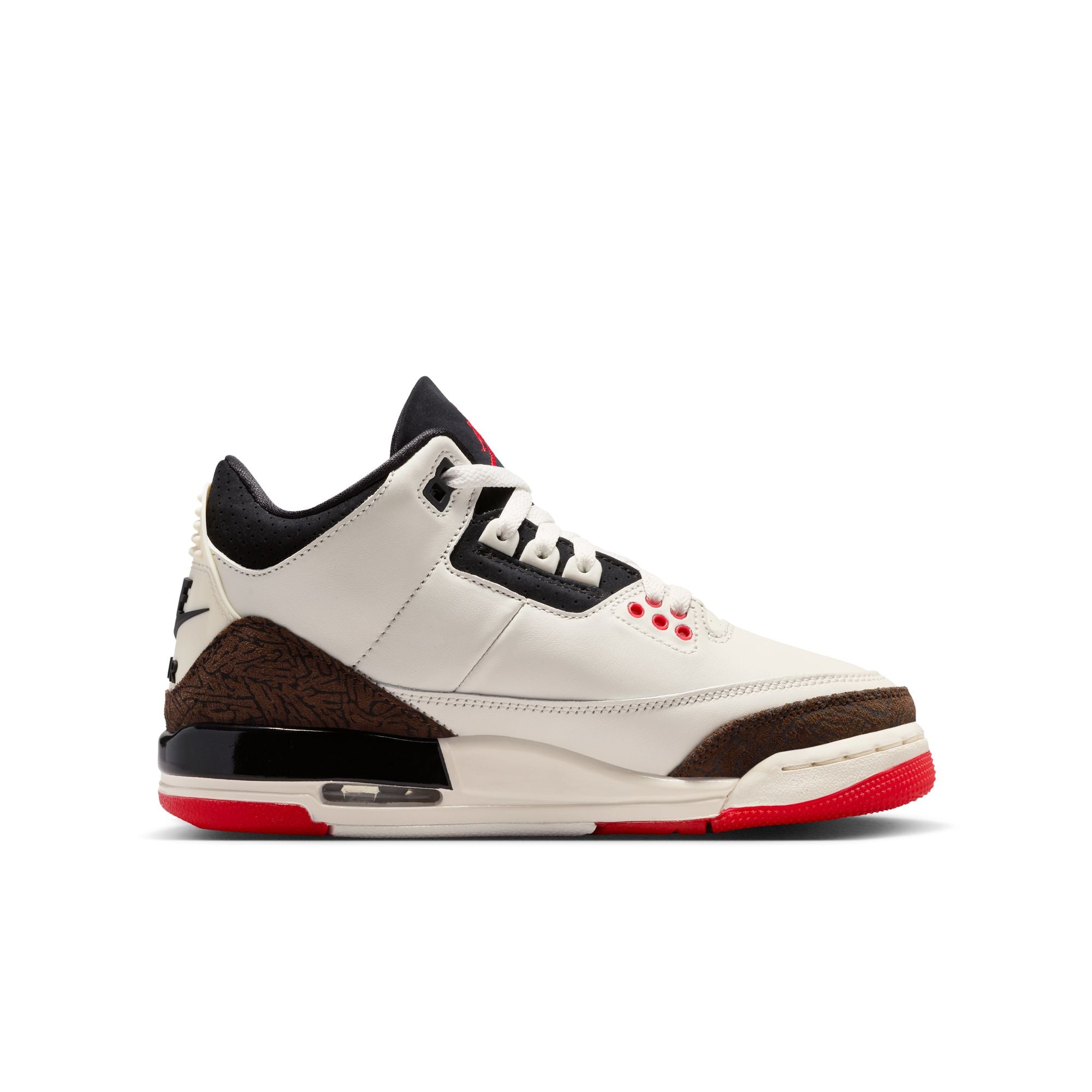Nike Air Jordan 3 Retro (GS) "World's Best" Sail/Black/Univ Red/Pale Ivory DM0967-103