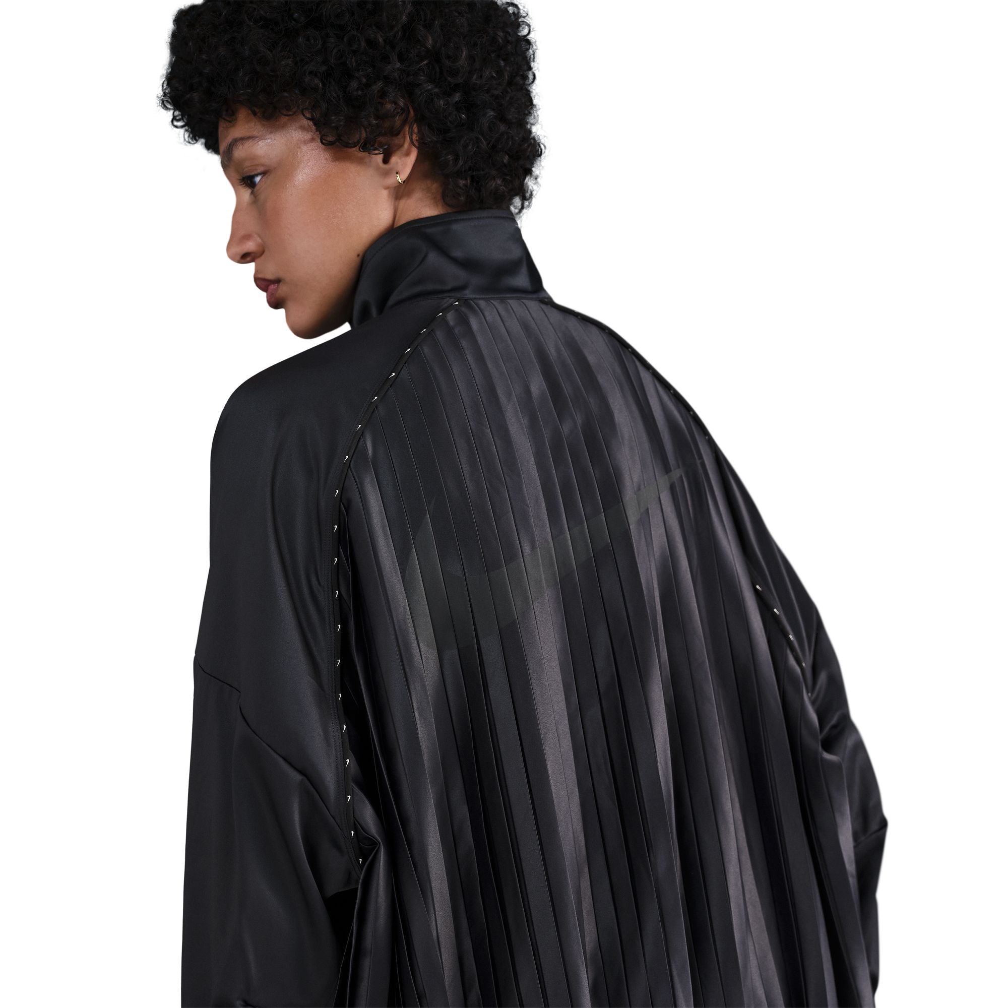 Nike Women's Sportswear Collection Pleated Track Jacket Black/Black HJ0516-010
