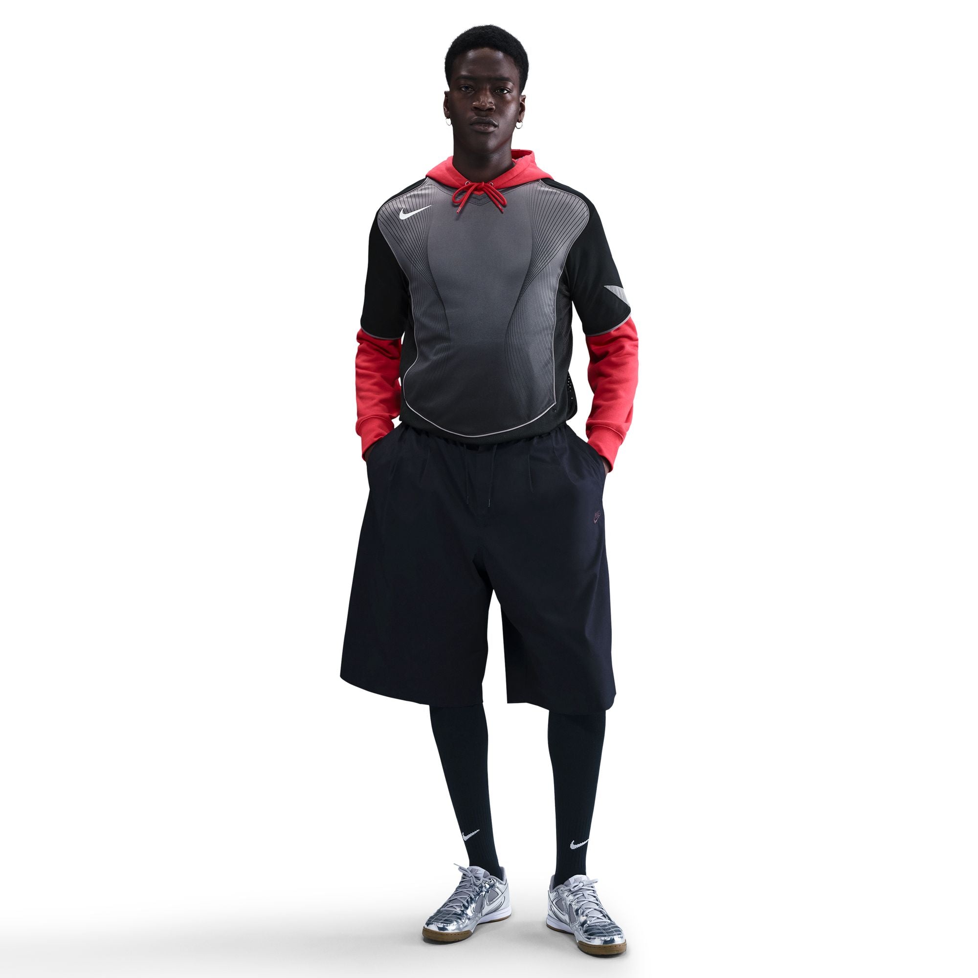 Nike Total 90 Dri-FIT Short-Sleeve Soccer Jersey Black/Lt Graphite/Gym Red/Sail HV1178-010