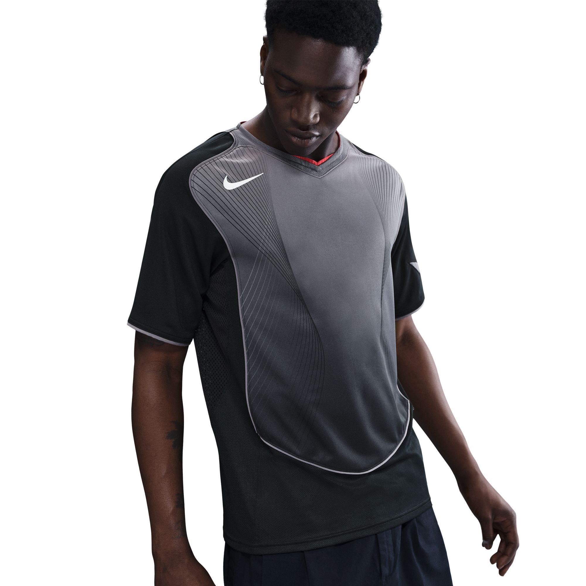 Nike Total 90 Dri-FIT Short-Sleeve Soccer Jersey Black/Lt Graphite/Gym Red/Sail HV1178-010