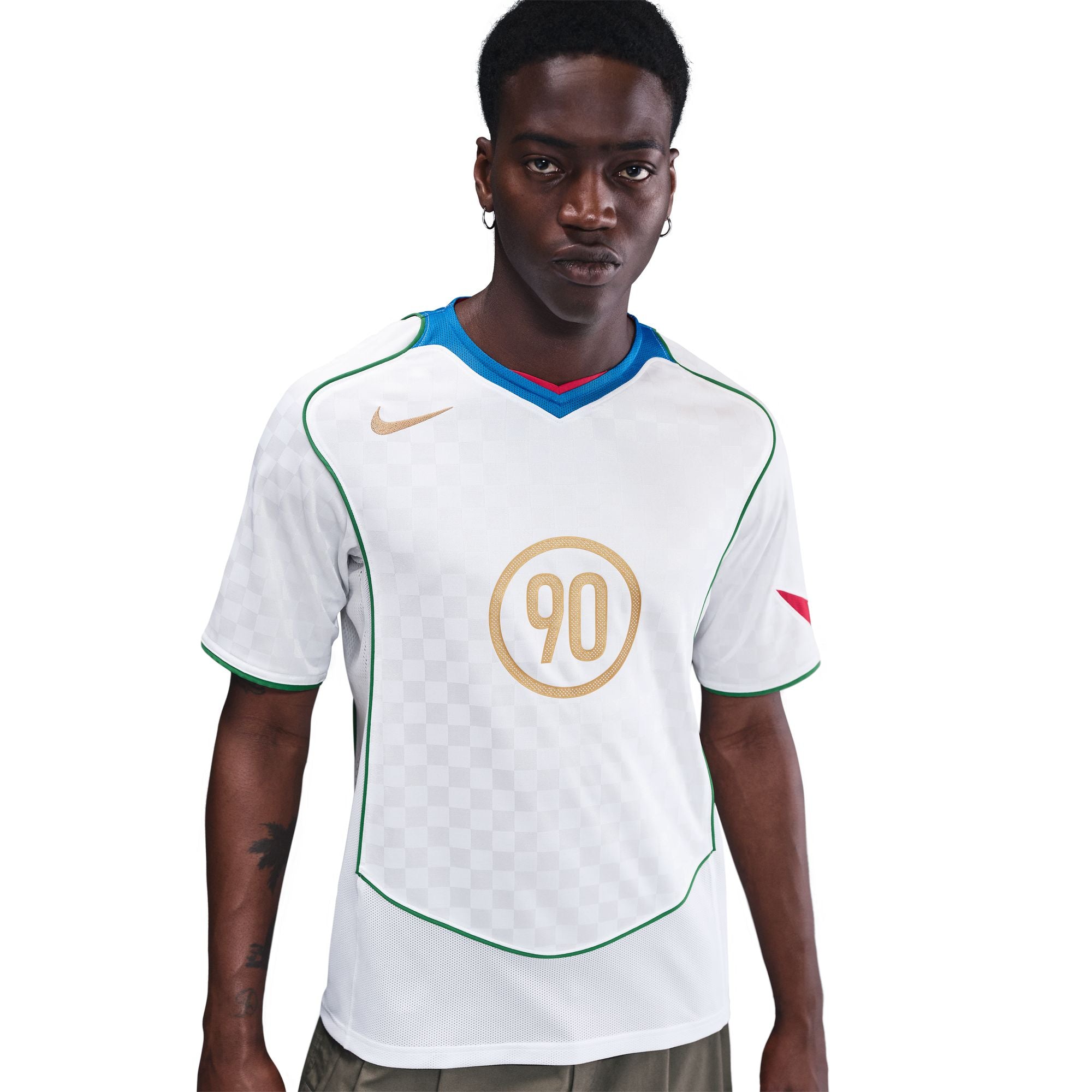 Nike Total 90 Jersey White/Italy Blue/Sport Red/Metallic Gold IB4210-100
