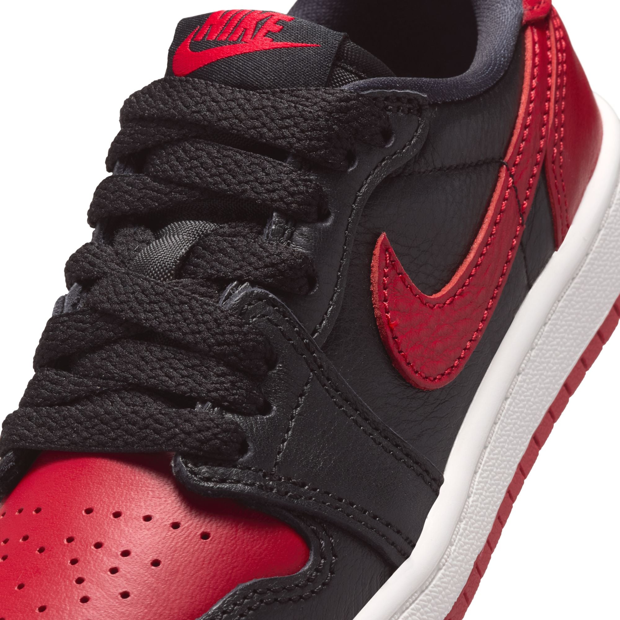 Nike Jordan 1 Retro Low OG (PS) "Banned" Black/Varsity Red/Sum White IW6278-001