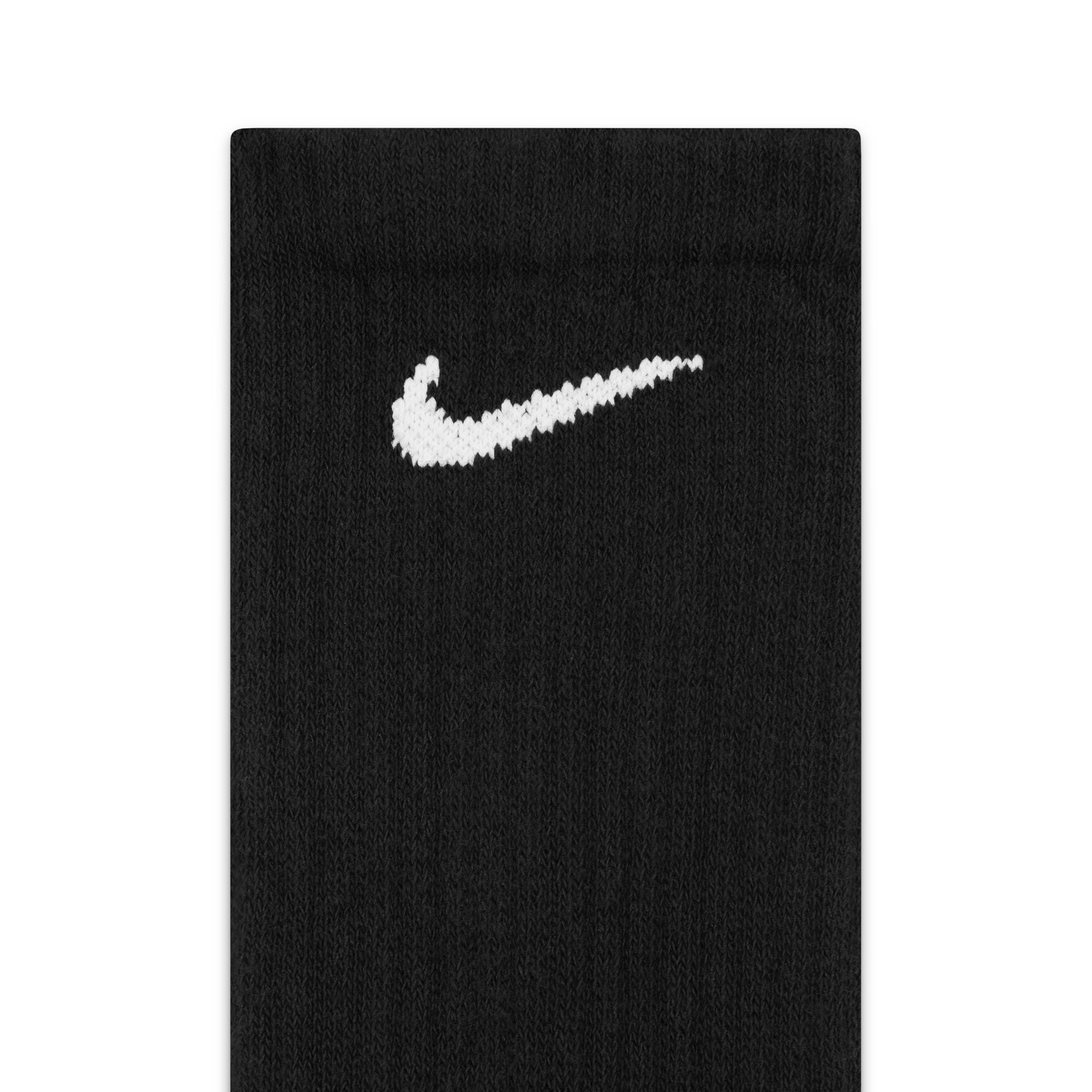 Nike Everyday Cushioned Training Crew Socks (6 Pairs) Black/White SX7666-010