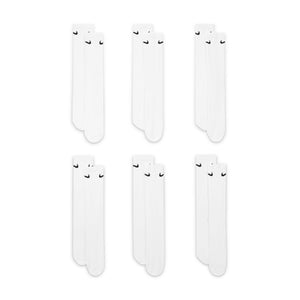 Nike Everyday Cushioned Training Crew Socks (6 Pairs) White/Black SX7666-100