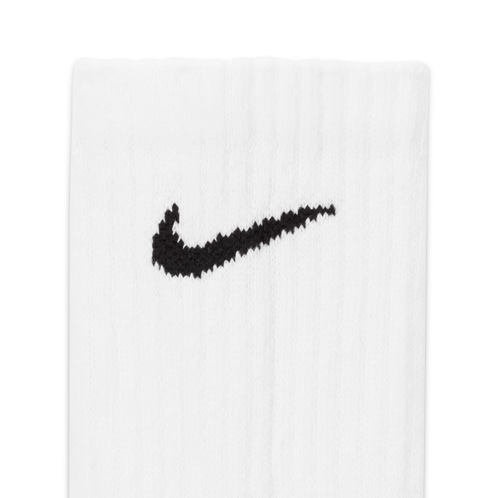 Nike Everyday Cushioned Training Crew Socks (6 Pairs) White/Black SX7666-100