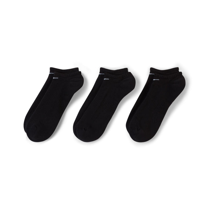 Nike Everyday Cushioned Training No/Show Socks (3 Pairs) Black/White SX7673-010