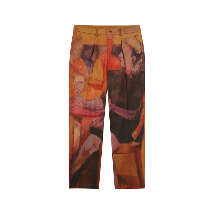 Kidsuper Girl At the Bar Wool Pant Brown