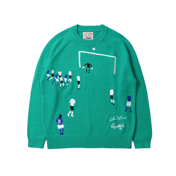 Kidsuper x Ronaldinho Goal! Sweater Green