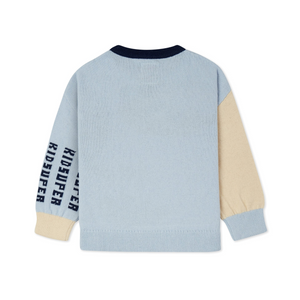 Kidsuper Face Boxy Sweater Blue