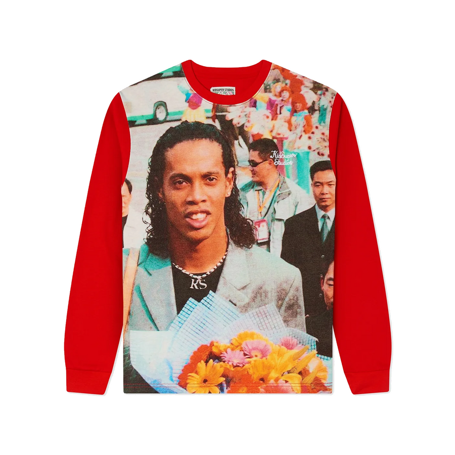 Kidsuper x Ronaldinho Printed Longsleeve Red