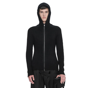 Heliot Emil Inviola Cashmere Hoodie Black