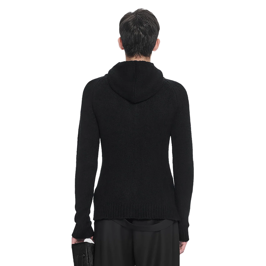 Heliot Emil Inviola Cashmere Hoodie Black