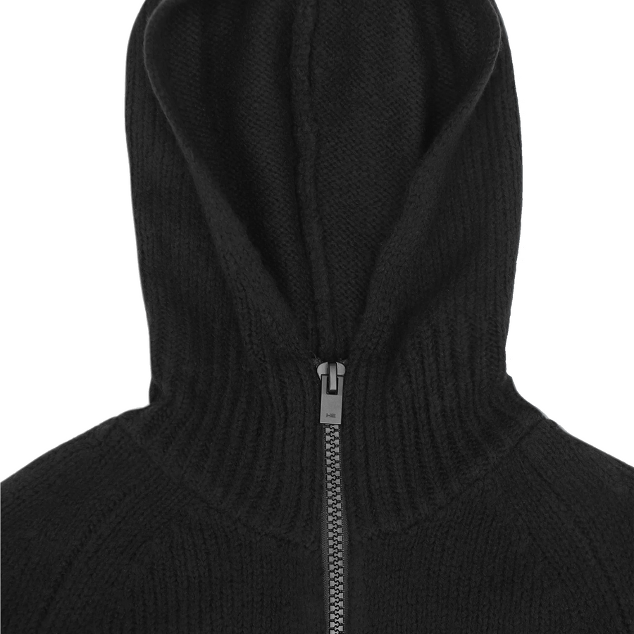 Heliot Emil Inviola Cashmere Hoodie Black