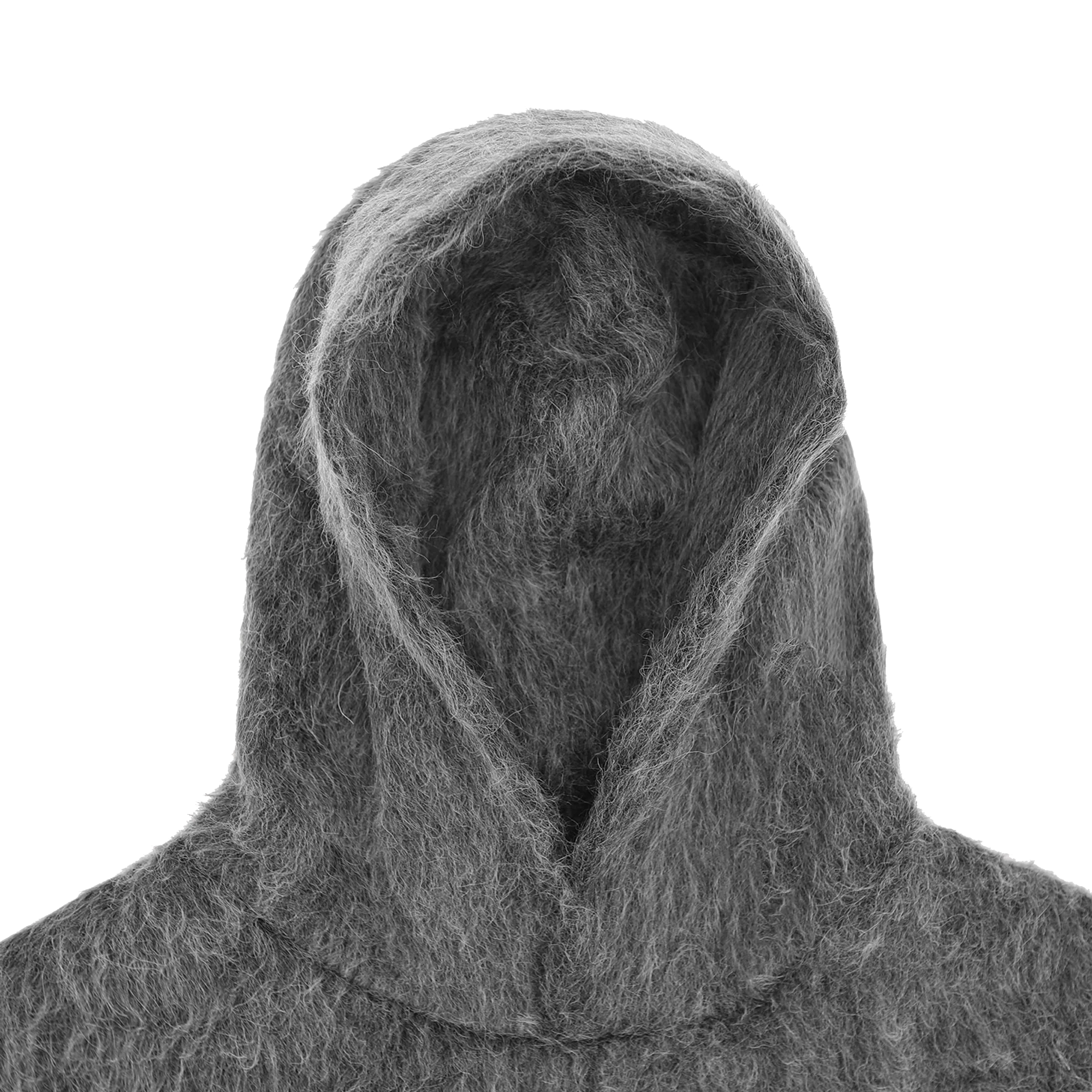 Heliot Emil Women's Pantheon Alpaca Hoodie Black/Grey