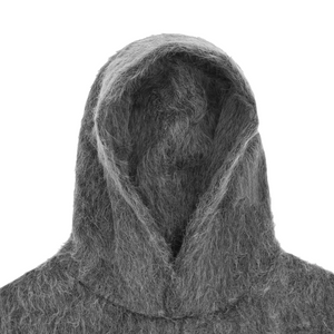 Heliot Emil Pantheon Alpaca Hoodie Black/Grey