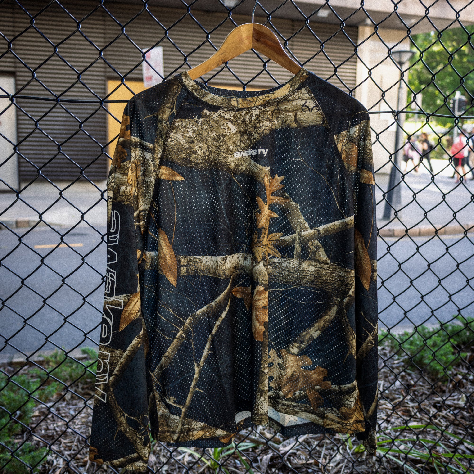 Awake NY Mesh Long-Sleeve Top Shadow