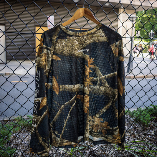 Awake NY Mesh Long-Sleeve Top Shadow