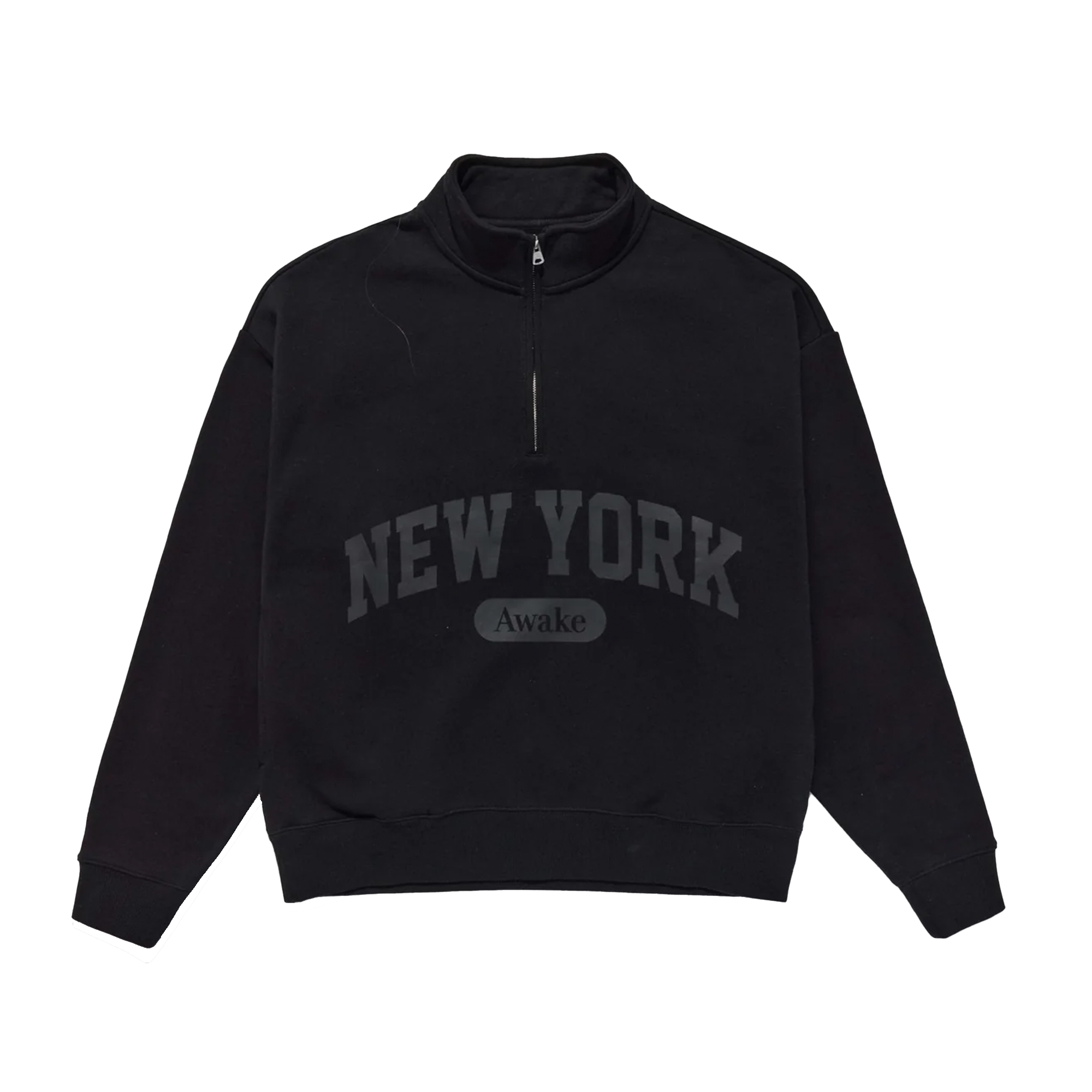 Awake NY Script Quarter Zip Black – Laced