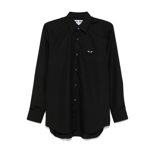 Comme Des Garcons Play Shirt Black Emblem Black AX-B004-051