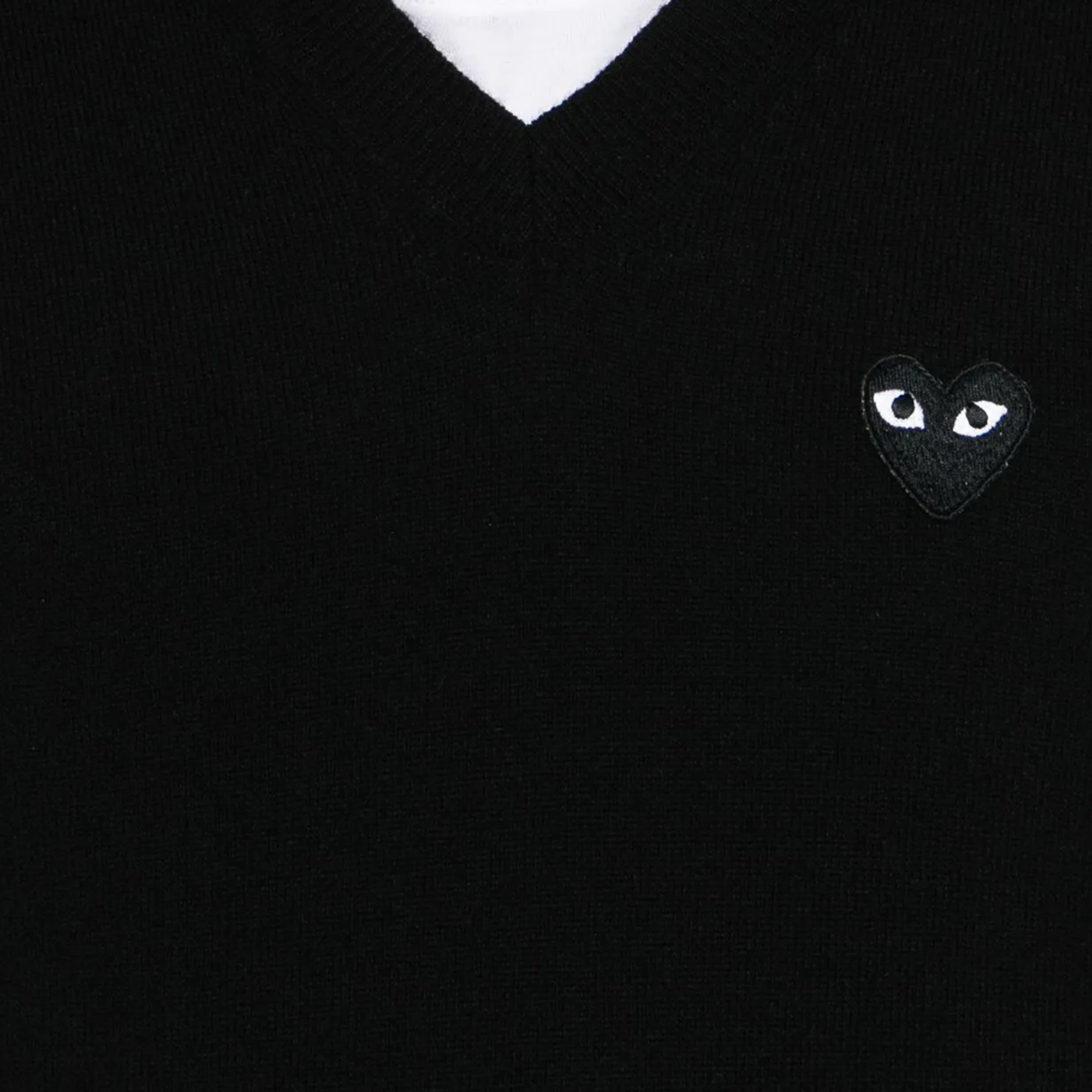 Comme Des Garcons Play Sweater Black Emblem Black AX-N018-051