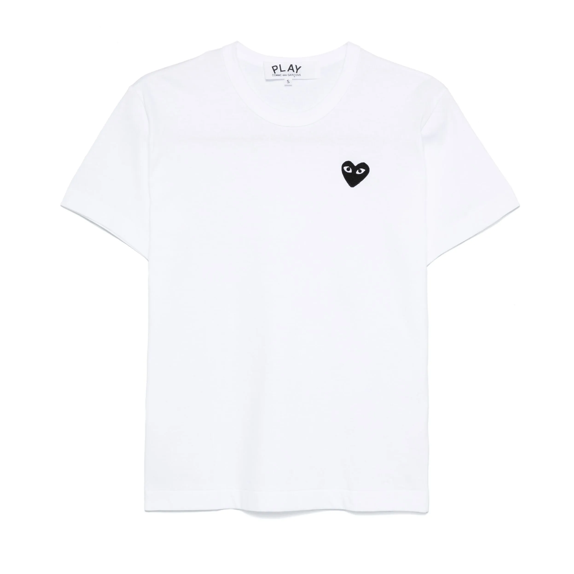 Comme Des Garcons Play T-Shirt Black Emblem White AX-T064-051