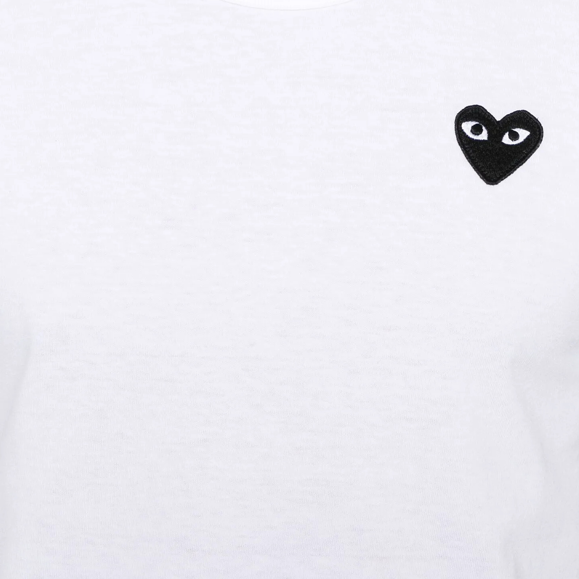 Comme Des Garcons Play T-Shirt Black Emblem White AX-T064-051