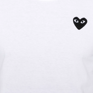 Comme Des Garcons Play T-Shirt Black Emblem White AX-T064-051 – Laced