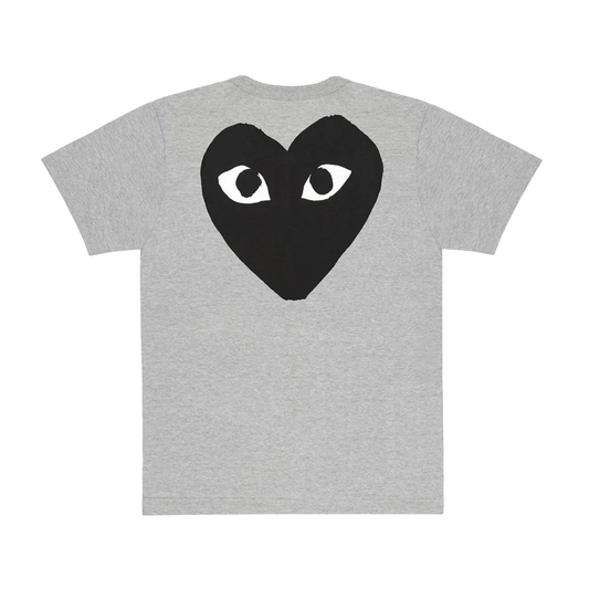 Comme Des Garcons Play T-Shirt Play Logo Print Grey AX-T072-051