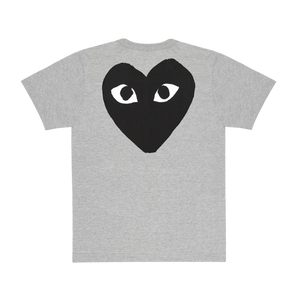 Comme Des Garcons Play T-Shirt Play Logo Print Grey AX-T072-051
