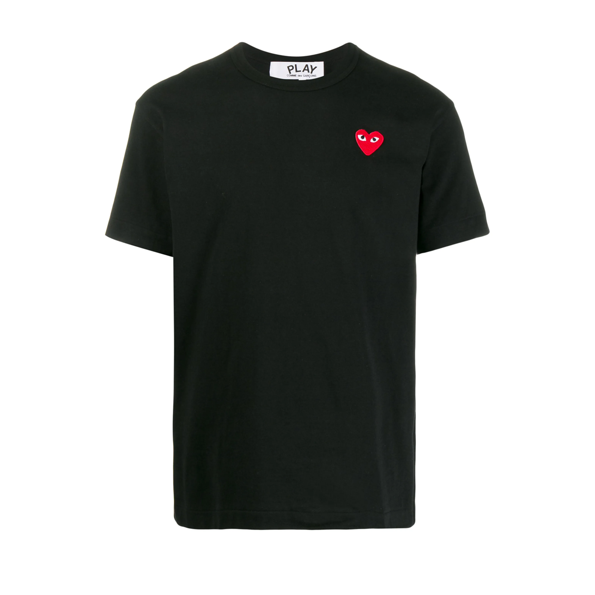 Comme Des Garcons Play T-Shirt Red Emblem Black AX-T108-051 – Laced