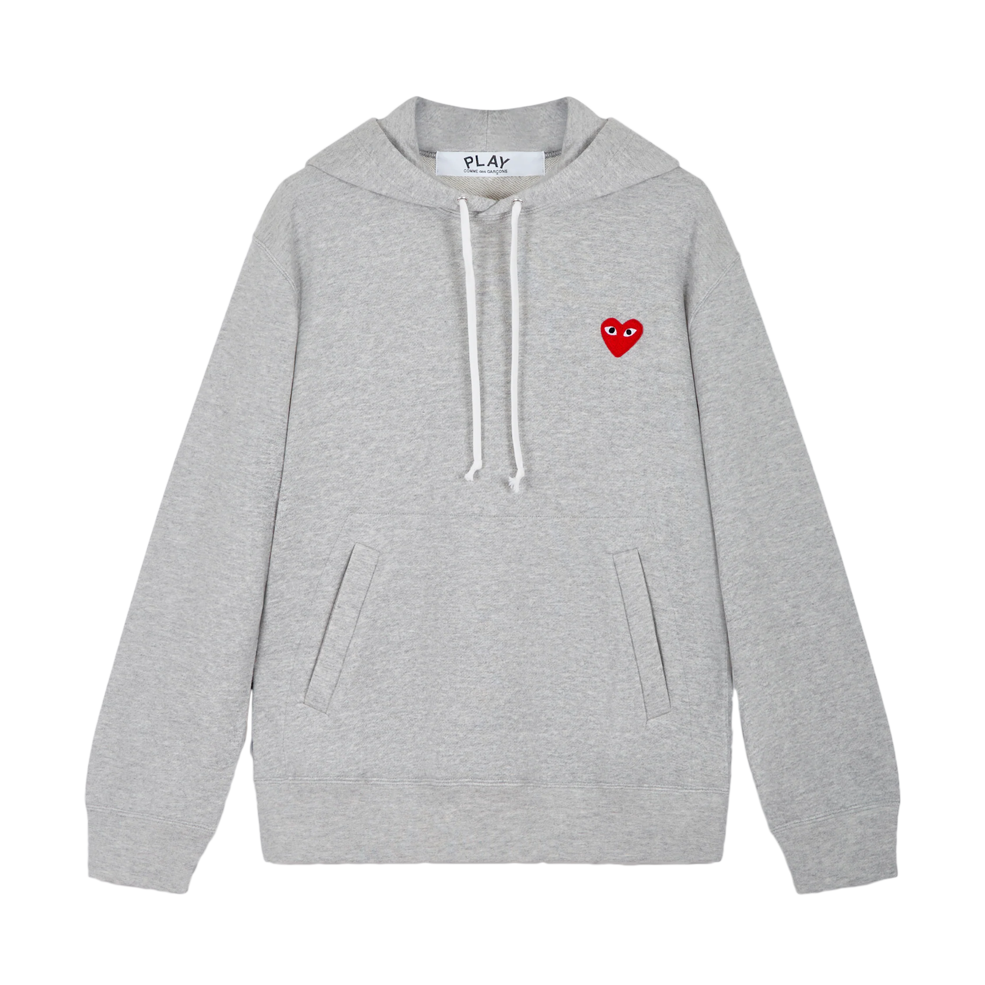 Comme Des Garcons Play Sweatshirt Red Emblem Grey AX-T170-051