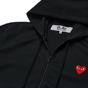 Comme Des Garcons Play Sweatshirt Red Emblem Black AX-T172-051