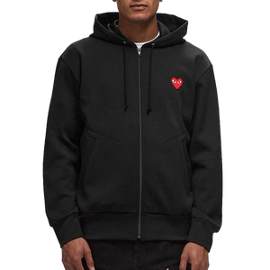 Comme Des Garcons Play Sweatshirt Red Emblem Black AX-T172-051