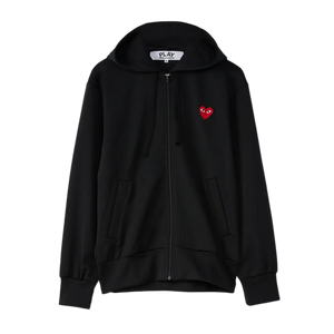 Comme Des Garcons Play Sweatshirt Red Emblem Black AX-T172-051