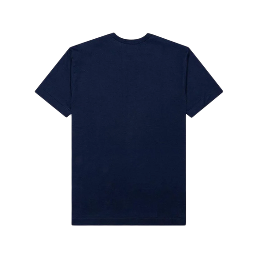 Comme Des Garcons Play T-Shirt Play Logo Print Navy AX-T178-051