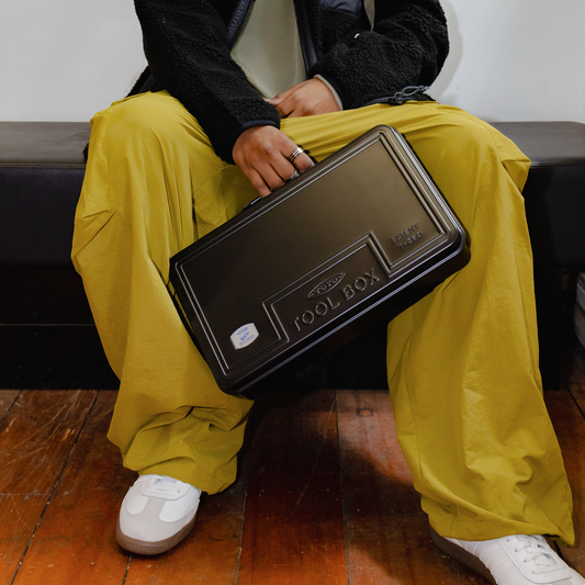 Toyo Steel Trunk Shape Toolbox T-360 36cm Black